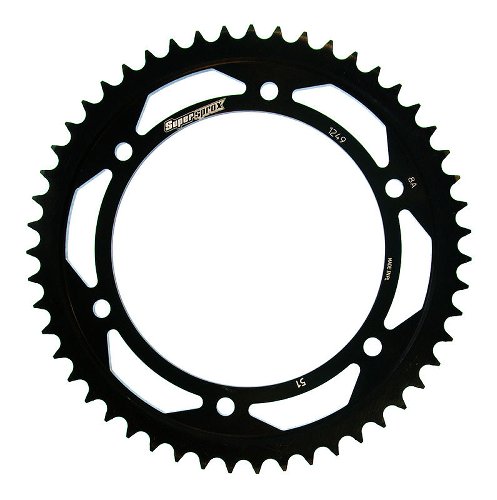 Supersprox acciaio rocchetto per catena 428 - 51Z (nero)