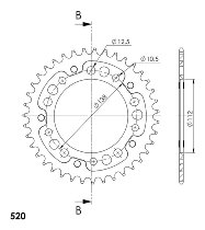 Supersprox Stealth rocchetto per catena 520 - 39Z (nero)