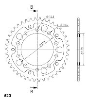 Supersprox Stealth Chain wheel 520 - 40Z (gold)