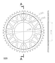 Supersprox Stealth Chain wheel 520 - 48Z (blue)