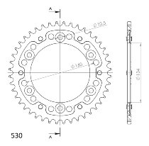 Supersprox Stealth-Kettenrad 530 - 44Z (gold)