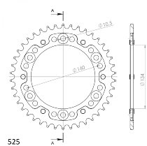 Supersprox Stealth rocchetto per catena 525 - 41Z (nero)