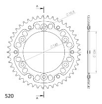 Supersprox Stealth roue d`entrainement 520 - 45Z (noir)