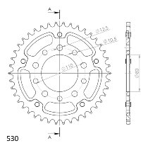 Supersprox Stealth-Kettenrad 530 - 42Z (rot)