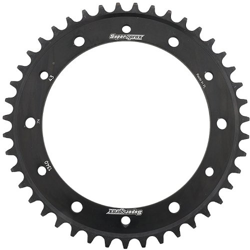 Supersprox acciaio rocchetto per catena 530 - 43Z (nero)