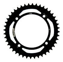 Supersprox acero rueda de cadena 428 - 44Z (negro)