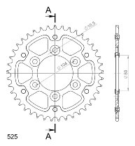 Supersprox Stealth rocchetto per catena 525 - 41Z (azurro)