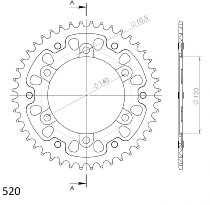 Supersprox Stealth-Kettenrad 520 - 46Z (gold)