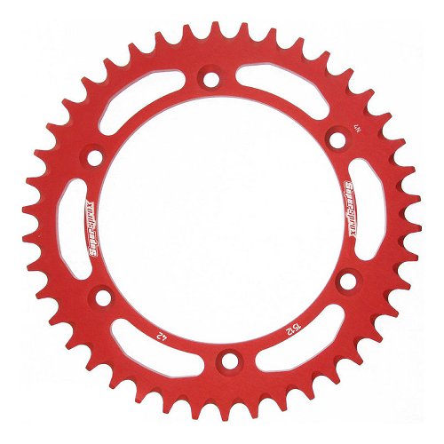 Supersprox aluminio rueda de cadena 520 - 42Z (rojo)