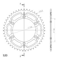 Supersprox Stealth roue d`entrainement 520 - 47Z (noir)