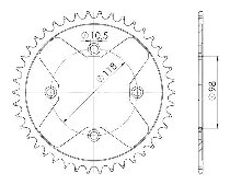 Supersprox acier roue d`entrainement 520 - 42Z (noir)