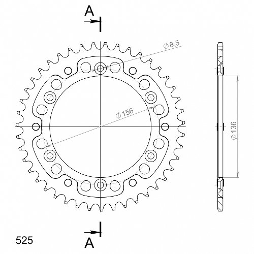 Supersprox Stealth roue d`entrainement 525 - 41Z (noir)