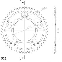 Supersprox Stealth roue d`entrainement 525 - 50Z (argent)