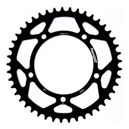 Supersprox aluminium roue d`entrainement 520 - 45Z (noir)