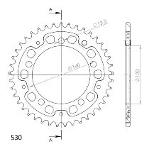 Supersprox Stealth rocchetto per catena 530 - 41Z (nero)