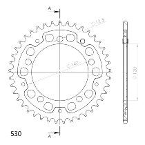 Supersprox Stealth rocchetto per catena 530 - 41Z (argento)