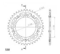 Supersprox Stealth rueda de cadena 530 - 40Z (azul)