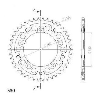 Supersprox Stealth-Kettenrad 530 - 42Z (silber)