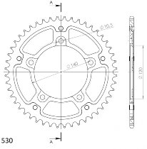 Supersprox Stealth Chain wheel 530 - 49Z (gold)