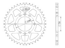 Supersprox acier roue d`entrainement 520 - 37Z (noir)