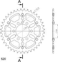 Supersprox Stealth roue d`entrainement 520 - 40Z (noir)