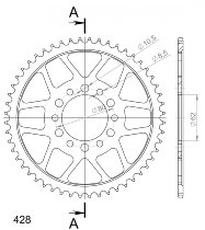 Supersprox Steel Chain wheel 428 - 55Z (black)