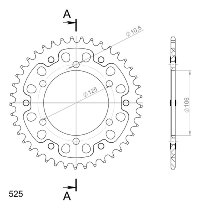 Supersprox Stealth Chain wheel 525 - 41Z (black)