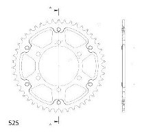 Supersprox Stealth rocchetto per catena 525 - 47Z (azurro)