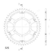 Supersprox Stealth rocchetto per catena 525 - 50Z (azurro)