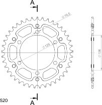 Supersprox Stealth roue d`entrainement 520 - 41Z (noir)