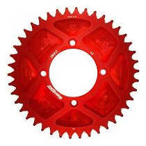 Supersprox aluminio rueda de cadena 520 - 42Z (rojo)