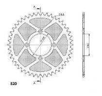 Supersprox aluminio rueda de cadena 520 - 46Z (negro)