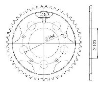 Supersprox acier roue d`entrainement 525 - 47Z (noir)