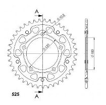 Supersprox Stealth rocchetto per catena 525 - 42Z (argento)