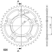 Supersprox Stealth Chain wheel 525 - 43Z (gold)