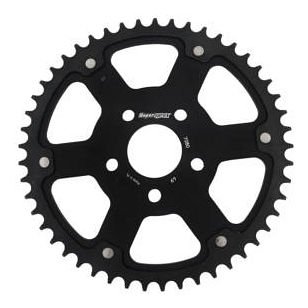 Supersprox Stealth rueda de cadena 530 - 49Z (negro)