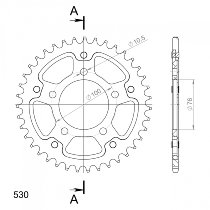 Supersprox Stealth Chain wheel 530 - 34Z (black)