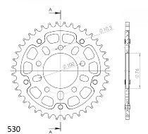 Supersprox Stealth Chain wheel 530 - 36Z (black)