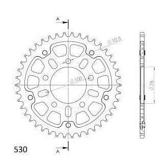 Supersprox Stealth roue d`entrainement 530 - 42Z (argent)