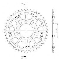 Supersprox Stealth Chain wheel 530 - 43Z (black)