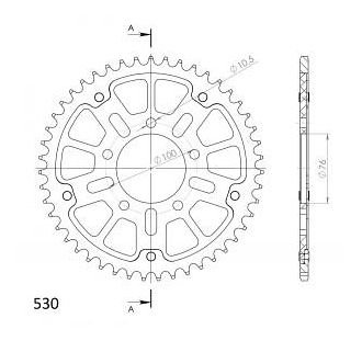 Supersprox Stealth roue d`entrainement 530 - 45Z (noir)