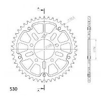 Supersprox Stealth rocchetto per catena 530 - 45Z (nero)