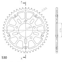 Supersprox Stealth Chain wheel 530 - 48Z (gold)