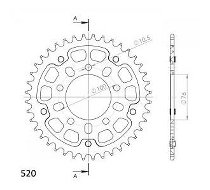 Supersprox Stealth Chain wheel 520 - 40Z (red)