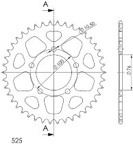 Supersprox alluminio rocchetto per catena 525 - 41Z (azurro)