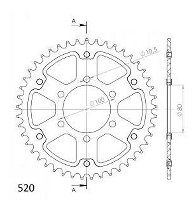 Supersprox Stealth-Kettenrad 520 - 45Z (silber)