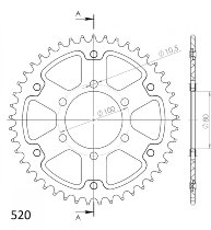 Supersprox Stealth-Kettenrad 520 - 47Z (blau)