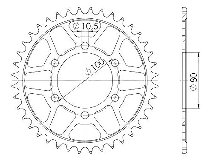 Supersprox acciaio rocchetto per catena 525 - 39Z (nero)