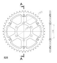 Supersprox Stealth Chain wheel 525 - 45Z (black)