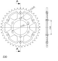 Supersprox Stealth Chain wheel 530 - 40Z (black)